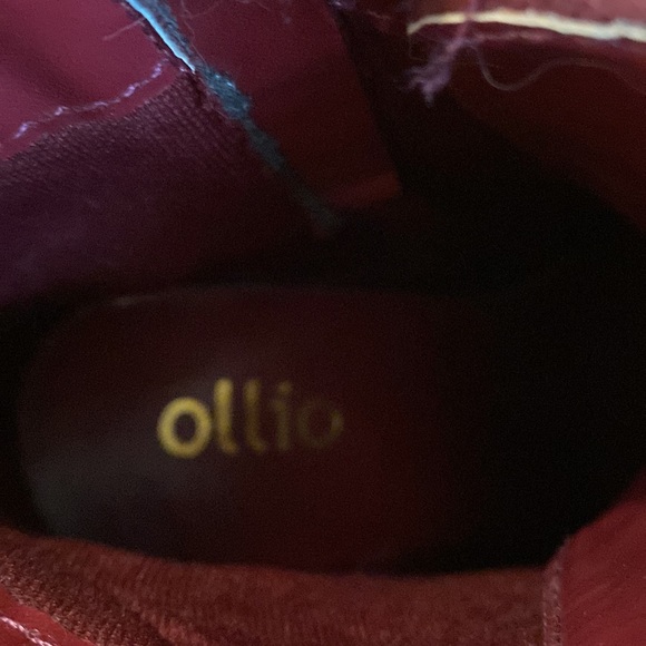 Ollio maroon faux suede booties - Picture 9 of 9